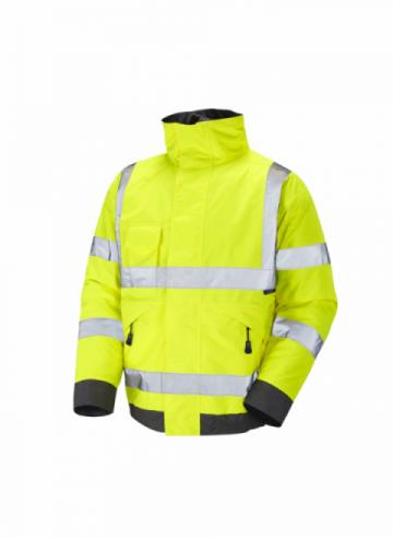 Leo Chivenor EcoViz Baffle Lined Bomber Jacket - Yellow Leo Chivenor EcoViz Baffle Lined Bomber Jacket - Yellow