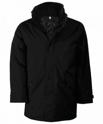 Kariban Parka Padded Jacket - Black / Black Kariban Parka Padded Jacket - Black / Black