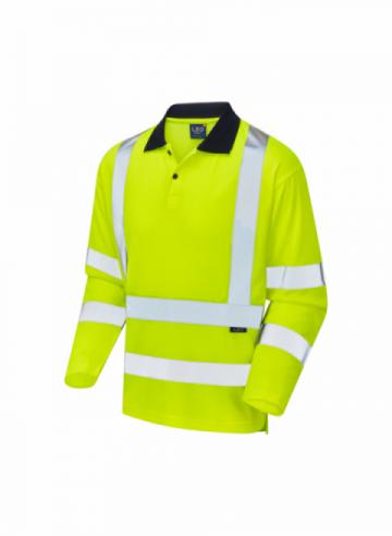 Leo Swimbridge Comfort EcoViz®PB Sleeved Polo Shirt - Yellow Leo Swimbridge Comfort EcoViz®PB Sleeved Polo Shirt - Yellow