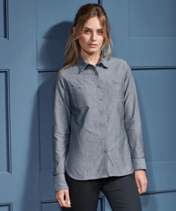 PR347 - Women’s Chambray Shirt, Organic and Fairtrade Certified