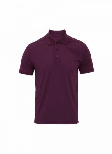 Premier Coolchecker® piqué polo - Aubergine Premier Coolchecker® piqué polo - Aubergine