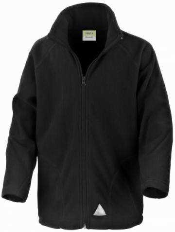 Result R114J Core Junior Microfleece Jacket - Black Result R114J Core Junior Microfleece Jacket - Black