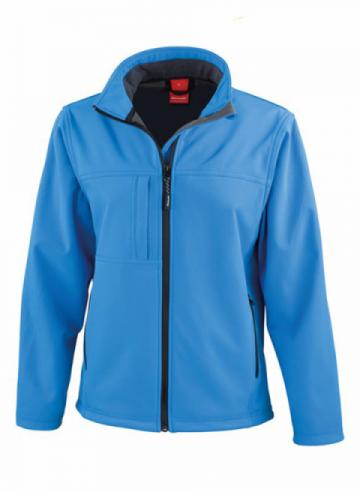 Result Womens Classic Softshell Jacket - Azure Result Womens Classic Softshell Jacket - Azure