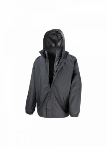 Result Core 3-in-1 Jacket with Quilted Bodywarmer - Black Result Core 3-in-1 Jacket with Quilted Bodywarmer - Black