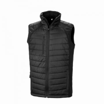 Result Compass Padded Softshell Gilet - Black Result Compass Padded Softshell Gilet - Black
