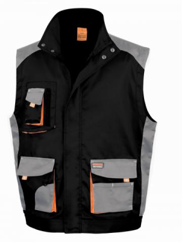 Result R317X Work-Guard Lite Gilet - Black / Grey / Orange Result R317X Work-Guard Lite Gilet - Black / Grey / Orange