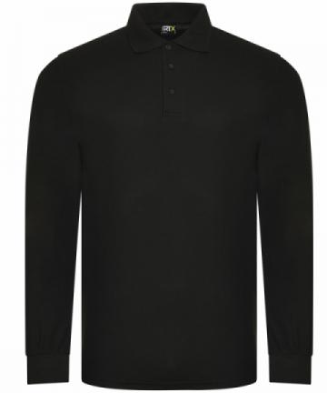 Pro RTX Unisex Long Sleeve Polo - Black Pro RTX Unisex Long Sleeve Polo - Black