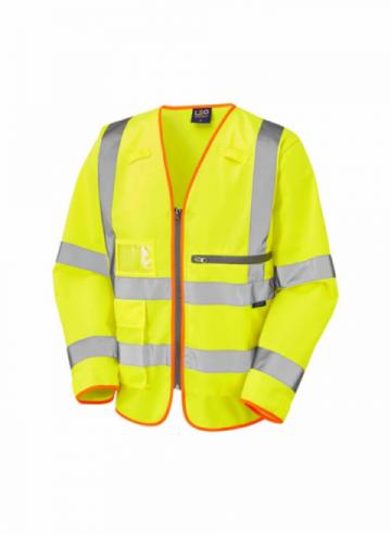 Leo Heddon Superior Sleeved Waistcoat with Tablet Pocket - Yellow Leo Heddon Superior Sleeved Waistcoat with Tablet Pocket - Yellow