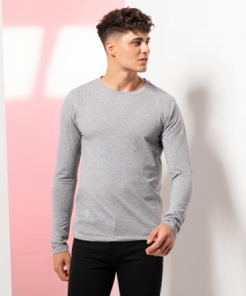 Mens feel good long sleeved stretch t-shirt