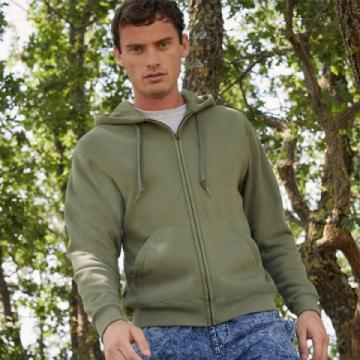 Fruit of the Loom Classic 80/20 Hooded Sweatshirt Jacket