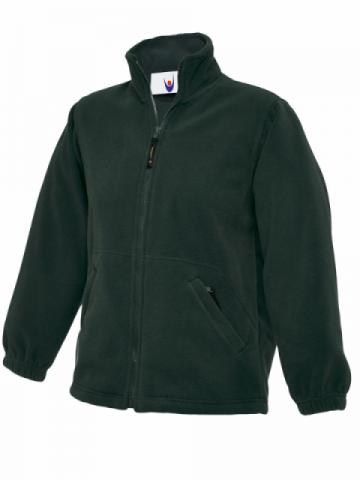 Uneek Children's Full Zip Micro Fleece Jacket - Bottle Green Uneek Children's Full Zip Micro Fleece Jacket - Bottle Green