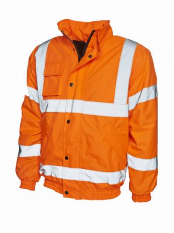 Uneek High Visibility Bomber Jacket Uneek High Visibility Bomber Jacket
