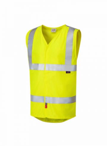 Leo Clifton LFS Anti-Static Waistcoat - Yellow Leo Clifton LFS Anti-Static Waistcoat - Yellow