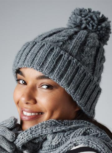 Cable Knit Melange Beanie Cable Knit Melange Beanie
