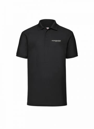 Monkseaton Unisex Black Polo c/w logo Monkseaton Unisex Black Polo c/w logo