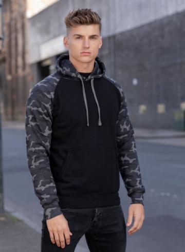 AWDis Just Hoods Baseball Hoodie AWDis Just Hoods Baseball Hoodie