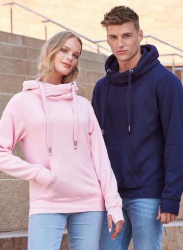 AWdis Just Hoods Cross Neck Hoodie AWdis Just Hoods Cross Neck Hoodie