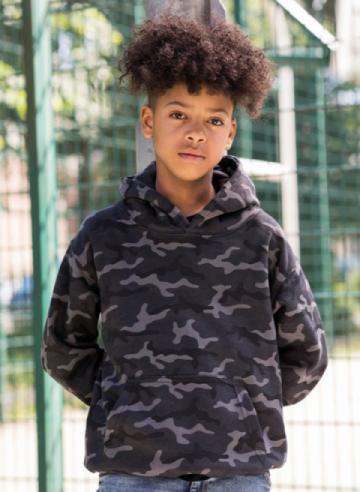 AWDis Just Hoods Kids Camo Hoodie AWDis Just Hoods Kids Camo Hoodie