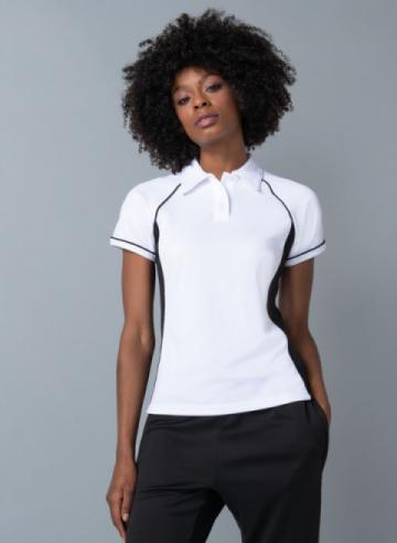 Finden & Hales LV371 Womens Piped Performance Polo Shirt Finden & Hales LV371 Womens Piped Performance Polo Shirt