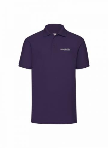 Monkseaton Unisex Purple Polo c/w logo Monkseaton Unisex Purple Polo c/w logo