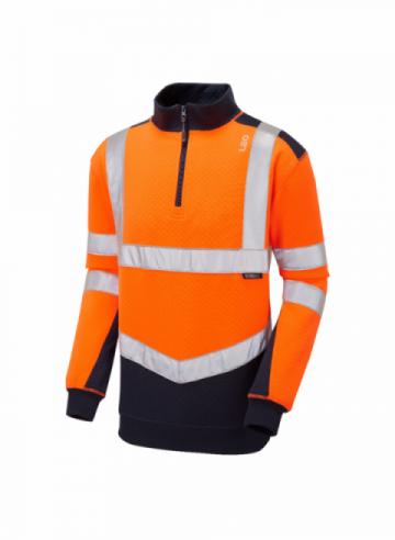 Leo Tapeley EcoViz Dual Colour 1/4 Zip Sweatshirt Leo Tapeley EcoViz Dual Colour 1/4 Zip Sweatshirt