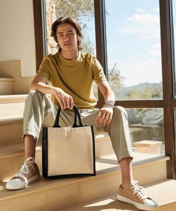 Westford Mill Printers Midi Jute Tote Westford Mill Printers Midi Jute Tote