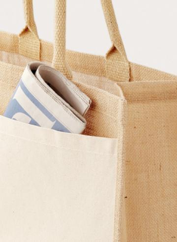 Westford Mill Cotton Pocket Jute Shopper Westford Mill Cotton Pocket Jute Shopper