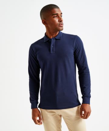 Asquith & Fox Classic Fit Long Sleeve Polo Shirt Asquith & Fox Classic Fit Long Sleeve Polo Shirt