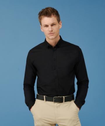 Henbury Modern Long Sleeve Oxford Shirt Henbury Modern Long Sleeve Oxford Shirt