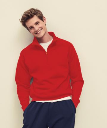 Fruit of the Loom Classic 80/20 Zip Neck Sweatshirt Fruit of the Loom Classic 80/20 Zip Neck Sweatshirt