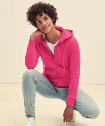 Fruit of the Loom Women's Premium 70/30 Hooded Sweatshirt Jacket Fruit of the Loom Women's Premium 70/30 Hooded Sweatshirt Jacket