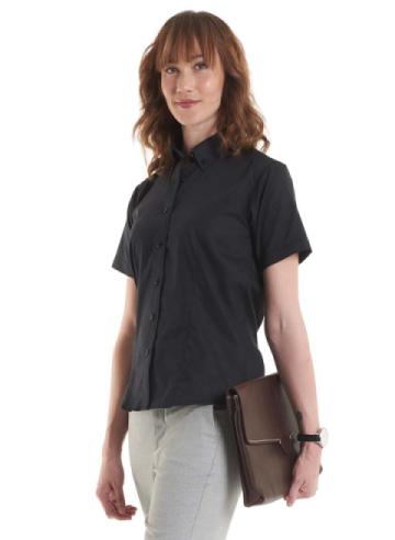 Uneek UC704 Ladies Pinpoint Oxford Half Sleeve Shirt Uneek UC704 Ladies Pinpoint Oxford Half Sleeve Shirt