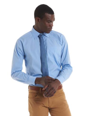 Uneek UC713 Mens Fit Long Sleeve Poplin Shirt Uneek UC713 Mens Fit Long Sleeve Poplin Shirt