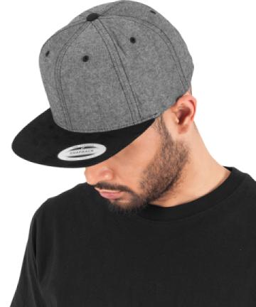 Flexfit Chambray-Suede Snapback Flexfit Chambray-Suede Snapback
