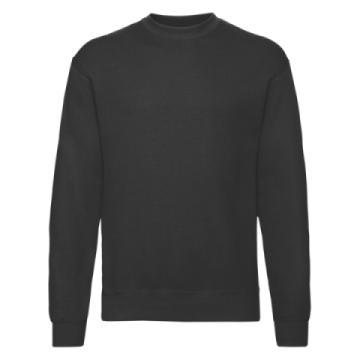 Fruit of the Loom Classic 80/20 Set In Sweatshirt - Black Fruit of the Loom Classic 80/20 Set In Sweatshirt - Black