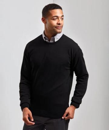 Premier Crew neck cotton-rich knitted jumper Premier Crew neck cotton-rich knitted jumper