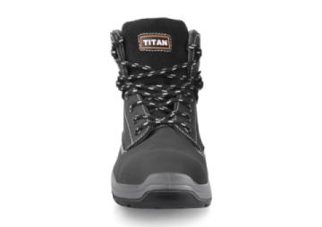 titan holton black nubuck safety boot front