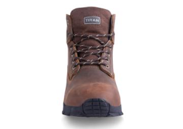 titan jaguar brown safety boot front