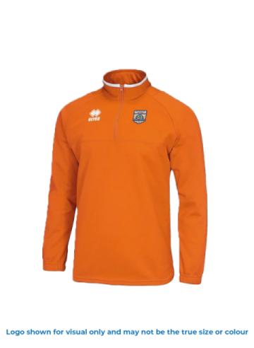 mansel orange quarter zip top mansel orange quarter zip top