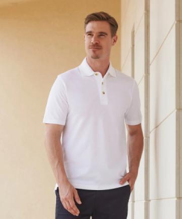 Henbury Classic Cotton Piqué Polo with stand-up Collar Henbury Classic Cotton Piqué Polo with stand-up Collar