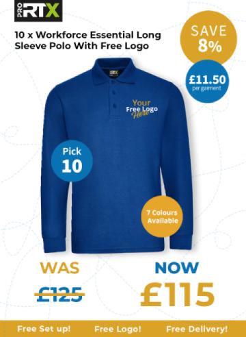 10 workforce essential long sleeve polo bundle 15 08 2025 10 workforce essential long sleeve polo bundle 15 08 2025