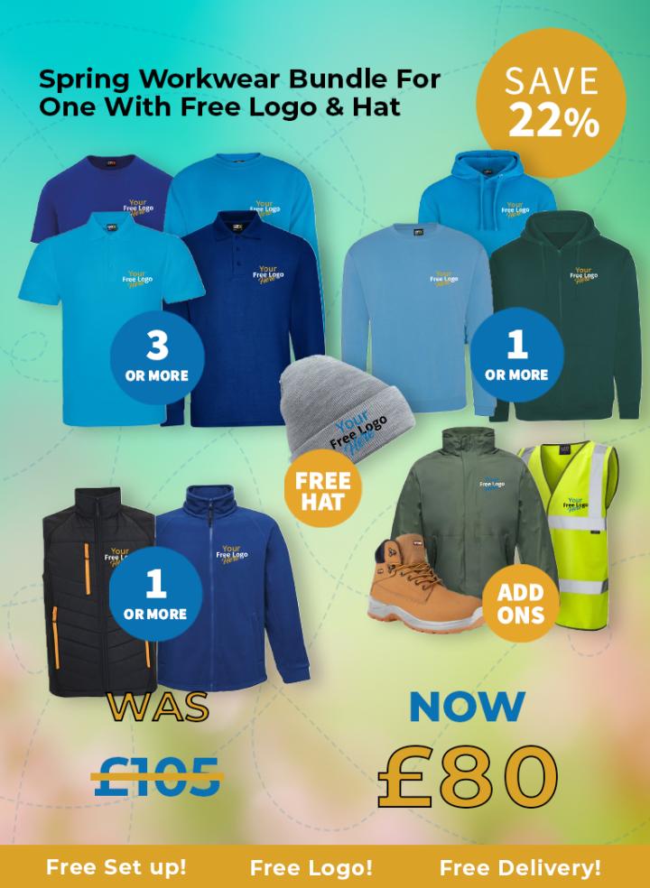 Spring Work Gear Spring Workwear Bundle: 3 Tops, 1 Midlayer, 1 Outerwear + FREE Hat