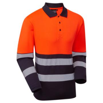 Supertouch Essentials Hi-Vis Eco Coolair Longsleeve Polo Supertouch Essentials Hi-Vis Eco Coolair Longsleeve Polo