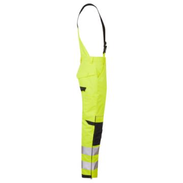 system hi vis eco thermal waterproof bib and brace trouser side