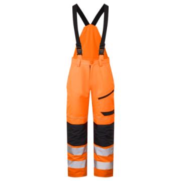 system hi vis eco thermal waterproof orange navy bib and brace trouser front system hi vis eco thermal waterproof orange navy bib and brace trouser front