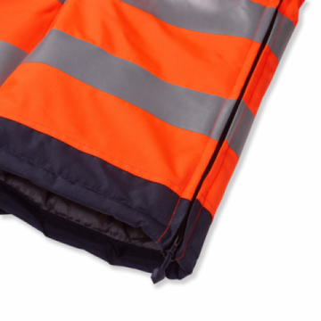 system orange navy coverall sleeve detail