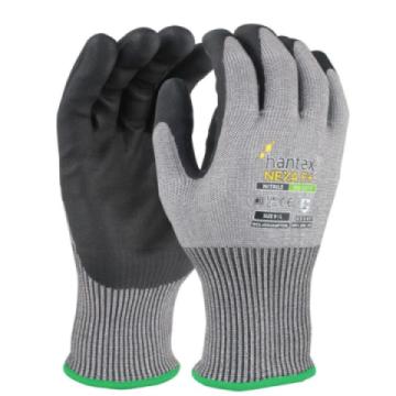 hantex nexa f nitrile foam coated level f cut resistant gloves