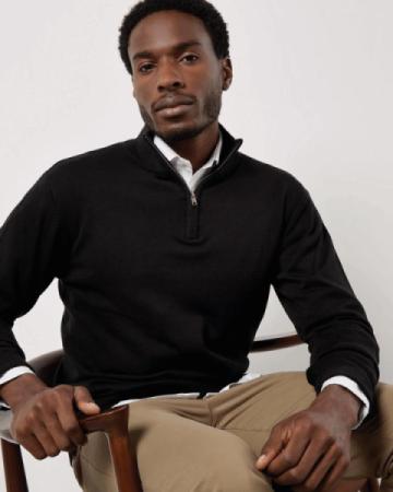 Kustom Kit Regular Fit Arundel 1/4 zip Sweater Kustom Kit Regular Fit Arundel 1/4 zip Sweater